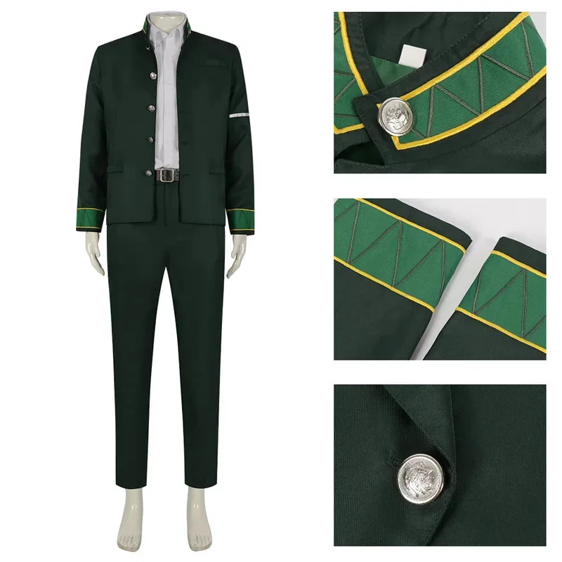 Anime quebra-vento furin high school bofurin cosplay uniforme jaqueta calças akihiko nirei cosplay traje para convenção