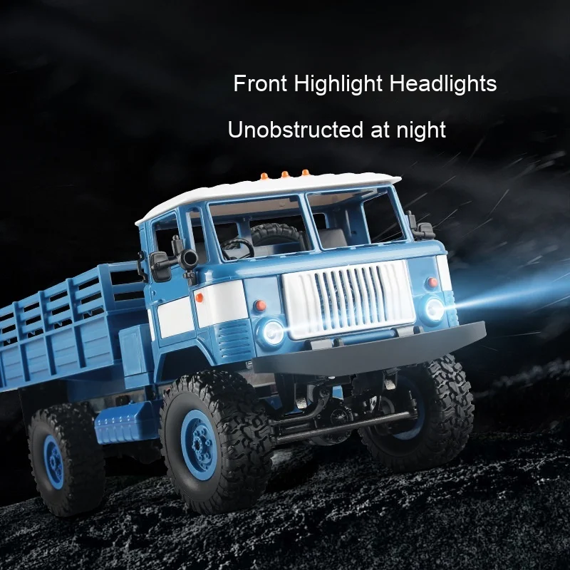 

2024 New Cross-Border Mn66 2.4g Remote Control Model Army Truck Rc Four-Drive Climbing Suv Children'S Toy Birthday Gift