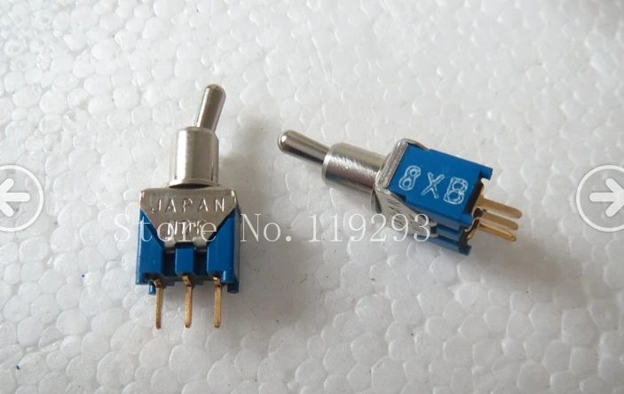 [BELLA]Japan NDK UT1D-1 0.5VA miniature toggle switches Toggle Switch 3 feet 2 files--10PCS/LOT