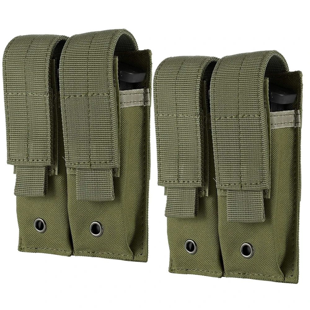 Molle Tático Mag Pouch para Glock, Sacos de Revista Simples ou Duplo, Organizador de Ferramentas EDC, Suporte de Caça, Glock M1911 e 92F