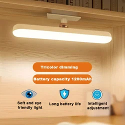 LED 360°Rotatable Night Light Mirror Front Fill Lights Touch Switch Rechargeable Magnetic Wall Lamp For Bedroom Bedside Lamps