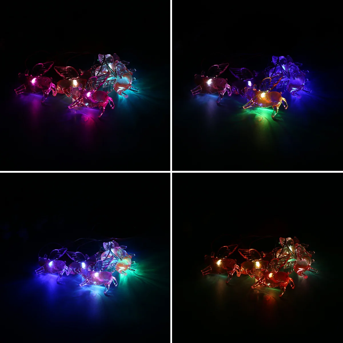 

Solar Wind Chime Light Fly Pigs Shape Colorful Light Changing Decorative Solar LED Hanging Lamp Outdoor Garden Patio Balcony