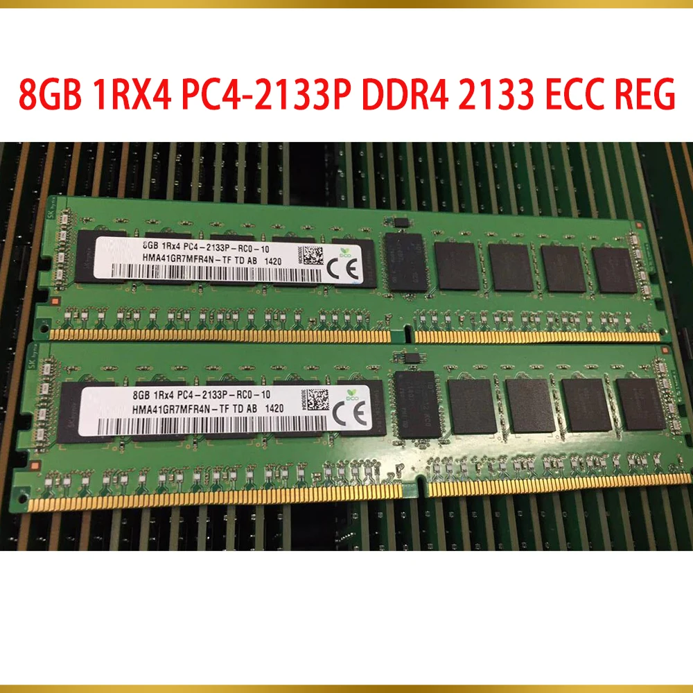 

1 Pcs For SK Hynix RAM 8G 8GB 1RX4 PC4-2133P DDR4 2133 ECC REG Server Memory