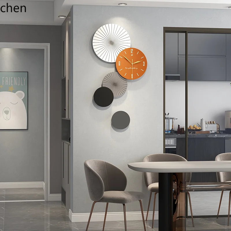 ZML Living Room Wall Clock Wall Decoration for Home, Restaurant, Entryway, Silent Clock