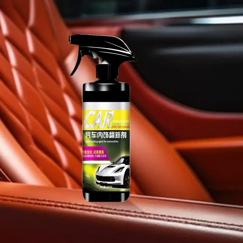 Car Interior Cleaning Agent 400ml SUV Interior Cleaning Agent UV Protection Car Stain Remover Deep Cleaning Liquid For Furniture