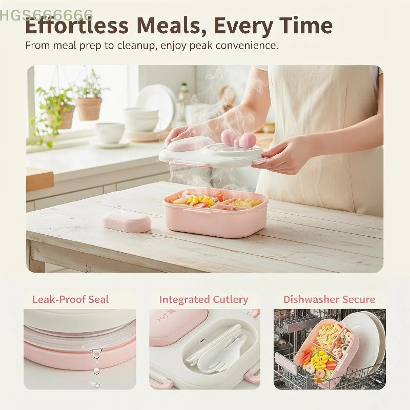 

Portable Macaron Style Lunch Container, Ideal For Work, Picnic, Dating, Simple Packing Cute Bento Box For Women & Teens