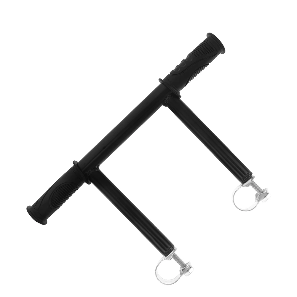 

Stroller Handle for Toddler Black Stainless Steel Child Adjustable Height Ergonomic Push Smooth Texture Baby Stroller Accessory
