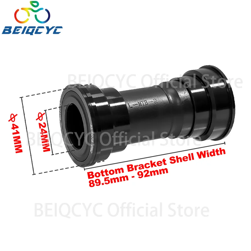 BB92 24 مللي متر الصحافة صالح الأقواس السفلية للطريق MTB كرانسيت BB92 إطار الدراجة أسفل قوس الصحافة صالح