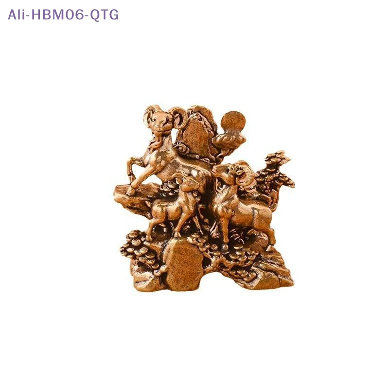New San Yang Kai Tai Ornaments Attract Wealth Home Desktop Tea Pet Ornaments Feng Shui Good Luck For Home Office Decor Gifts