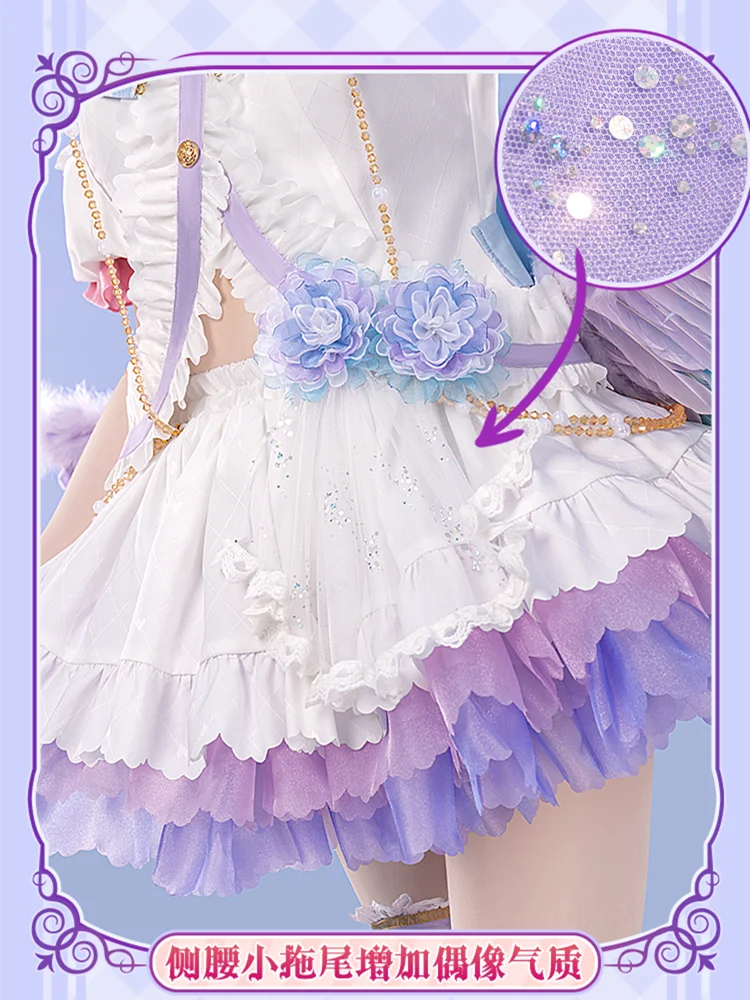 Nico yazawa cosplay vestido traje anime lovelive jogo feminino role play roupas halloween comic-con festa uniforme pré-venda 2025