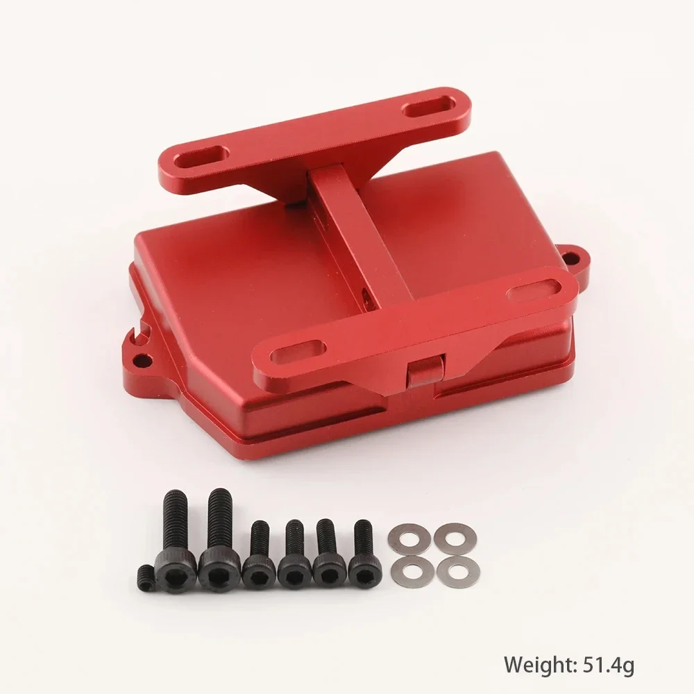 Cubierta de caja receptora con soporte de ajuste eléctrico para TRAXXAS 1:5 X-MAXX 6S/8S 1:6XRT Monster Truck piezas de mejora