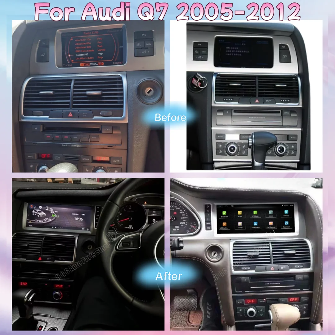 Android 13 Car Radio For Audi A6 Q7 4L 2005~2015 MMI 2G 3G GPS Navigation Multimedia stereo Autoradio carplay Google Head unit