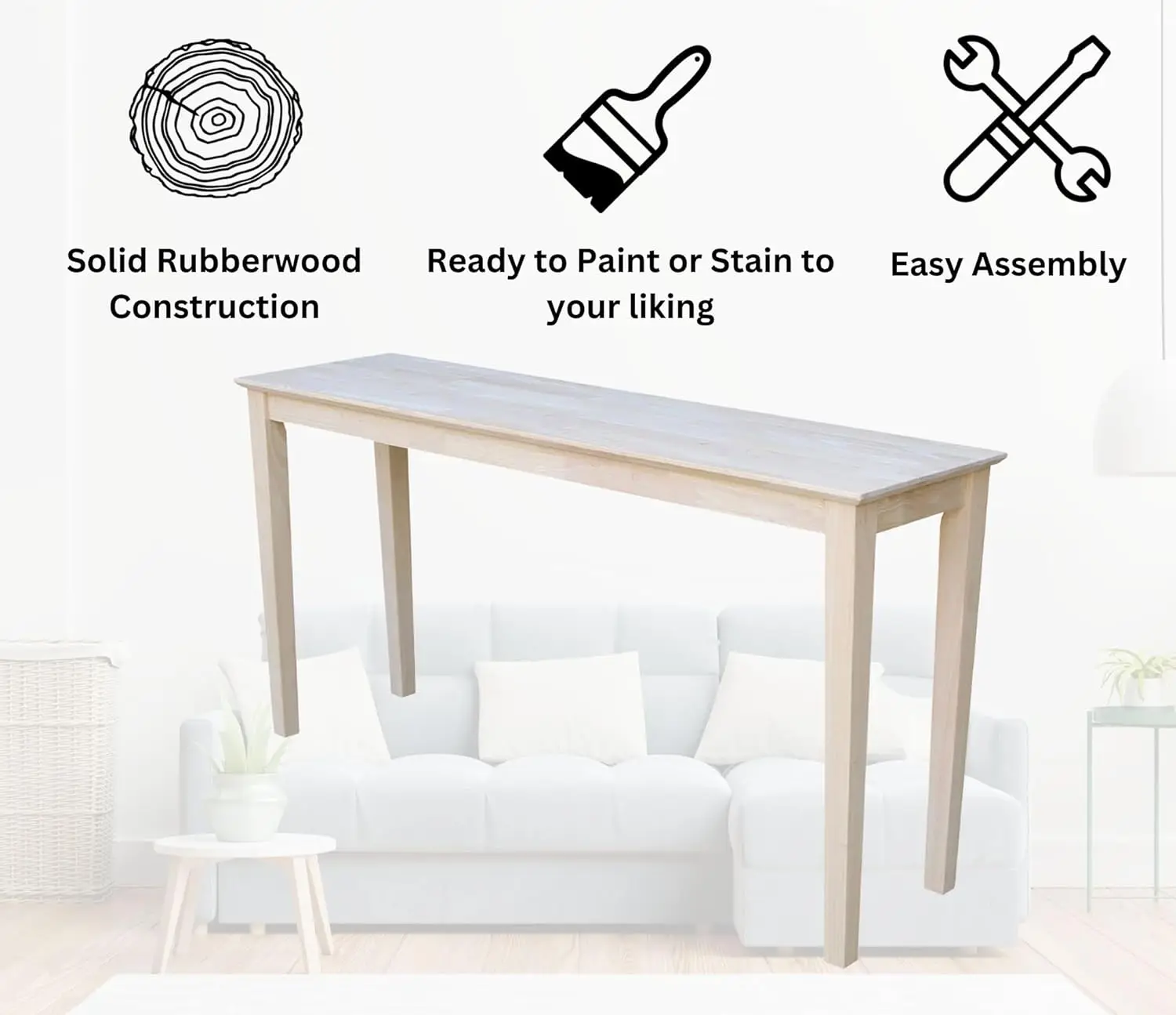 Consolle, 60 pollici, non finito