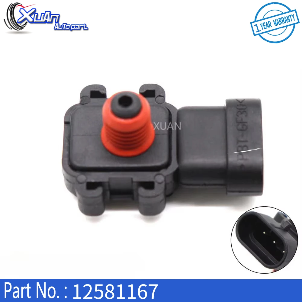 XUAN 12581167 For Buick Skylark Century Rendezvous Chevrolet Impala Beretta Cavalier 1 Bar Manifold Air Pressure MAP Sensor