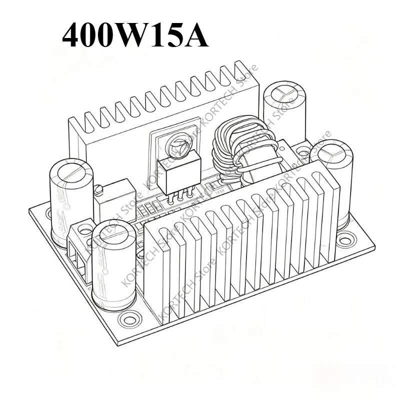 Original new DC 400W15A Step-up Boost Converter Constant Current Power Supply LED Driver 8.5-50V to 10-60V