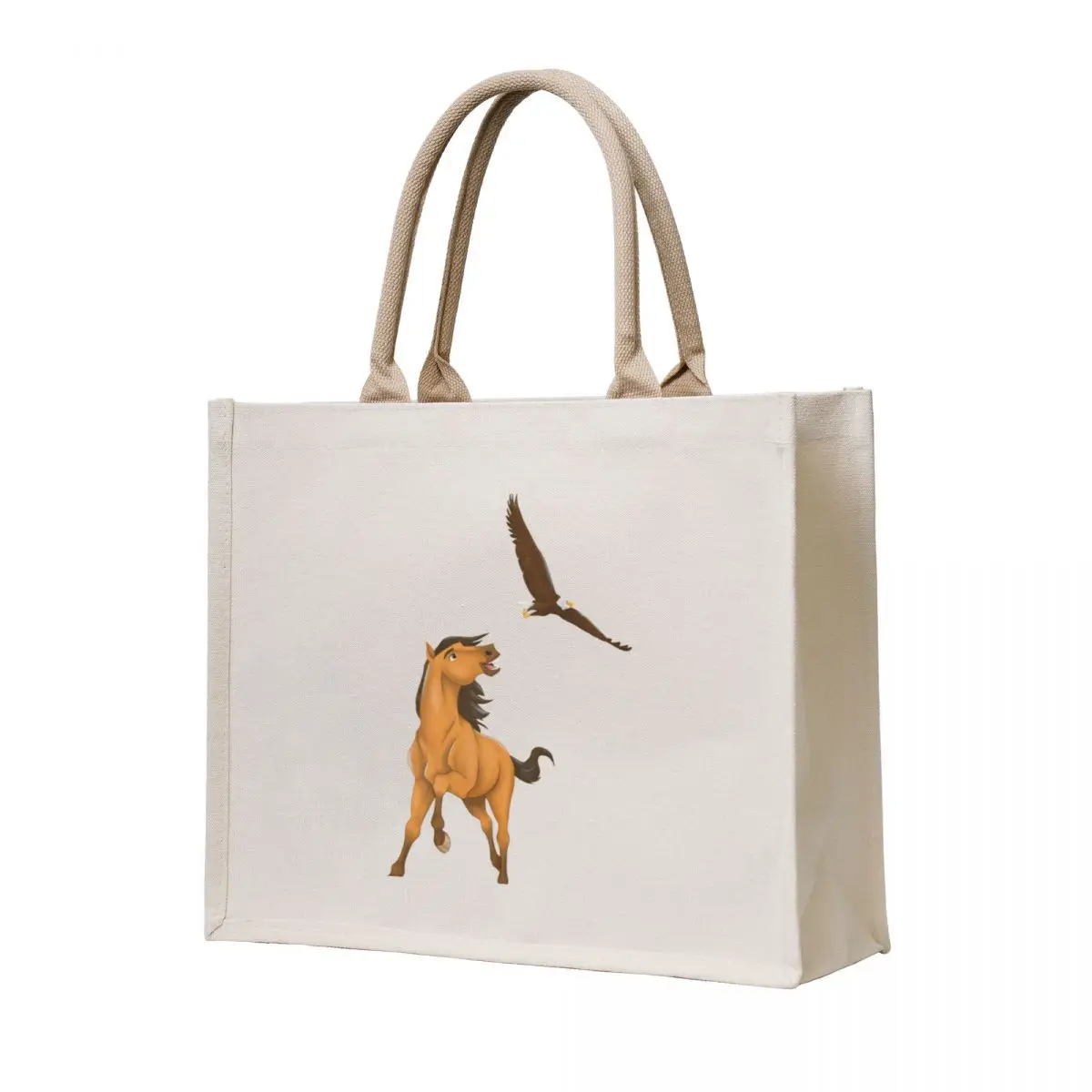 

spirit with eagle Tote Bag reusable grocery bags shopper bags for women Big bag eco pack