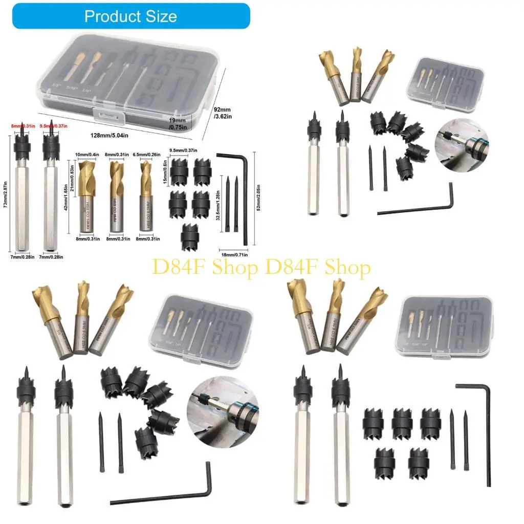 

D84F 13 Drill Bits For Efficient Welding Spots Removal Heat Resistant Metal Surfaces Treatments Multi Size Workshop Solution
