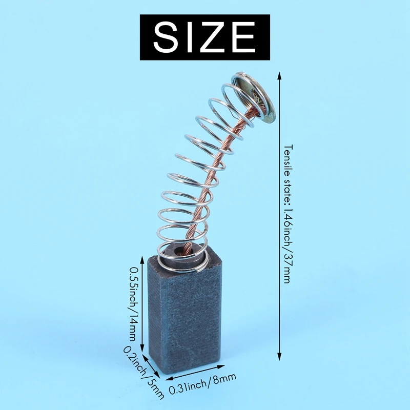 

8 шт. 5 х 8 х 14 мм замена угольной щетки для электрической угловой шлифовальной машины