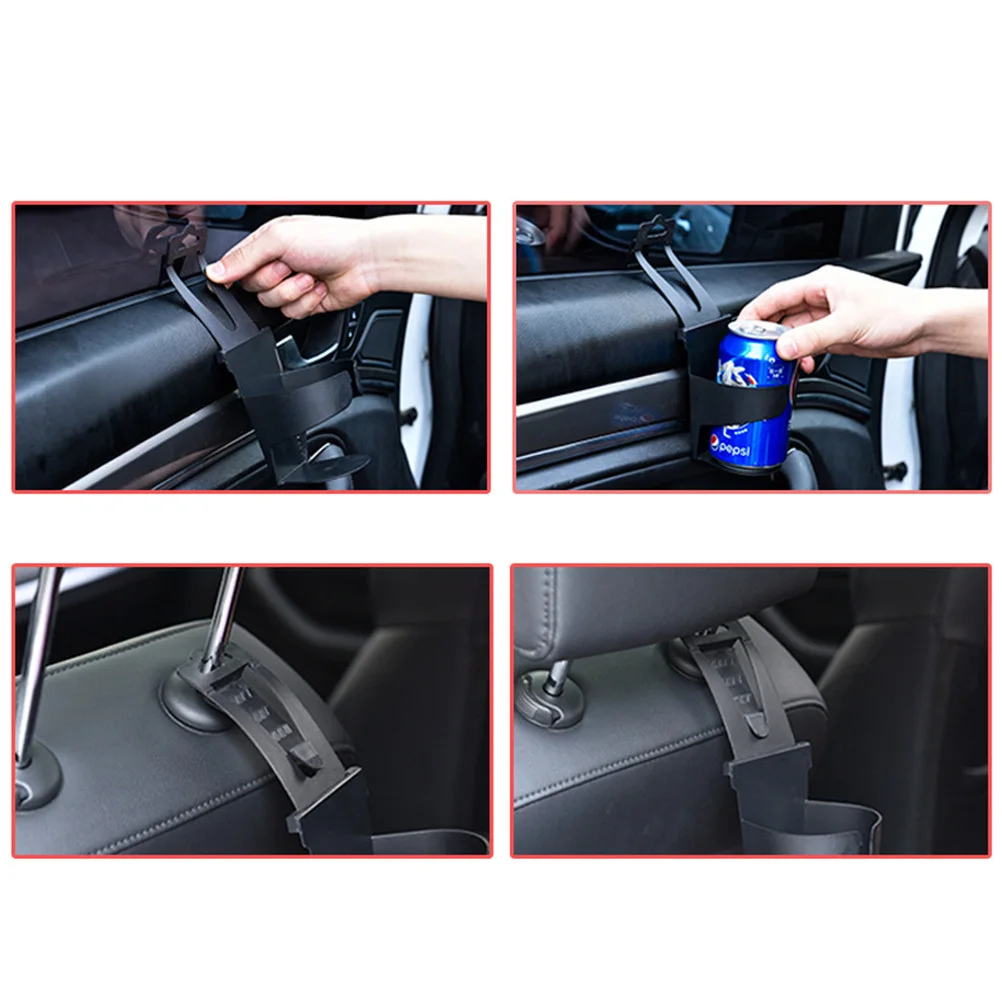 

Black Car Drink Holder Durable ABS Pe Material Convenient Car Seat Cup Holder Organizer Storage for Bottles Cans