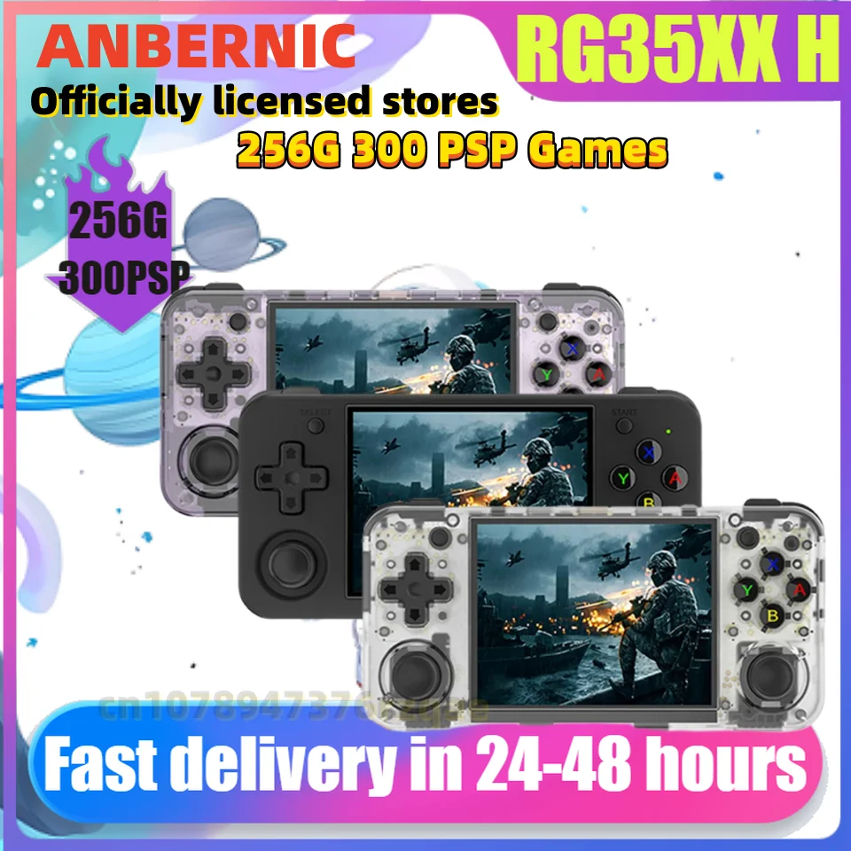 ANBERNIC RG35XX H 3.5-inch IPS Screen 640*480 Screen Handheld Game Console Linux System HDMI Output Playing Video Game PSP Games