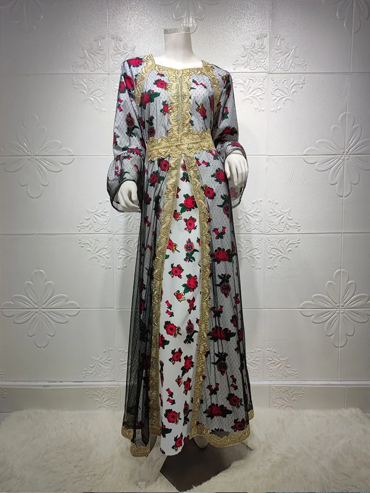 wulend Embroidered Abaya Dress 3