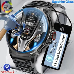 New 1.85-inch Ultra HD Smart Watch GPS Track Bluetooth Call 710 Mah Large Battery Sports Fitness smartwatch For Android IOS