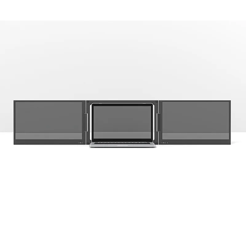 / -Extensor de tela triplo para laptop aprovado, dupla tela tripla portátil de 15,6 polegadas 1080P LCD para IPS TFT