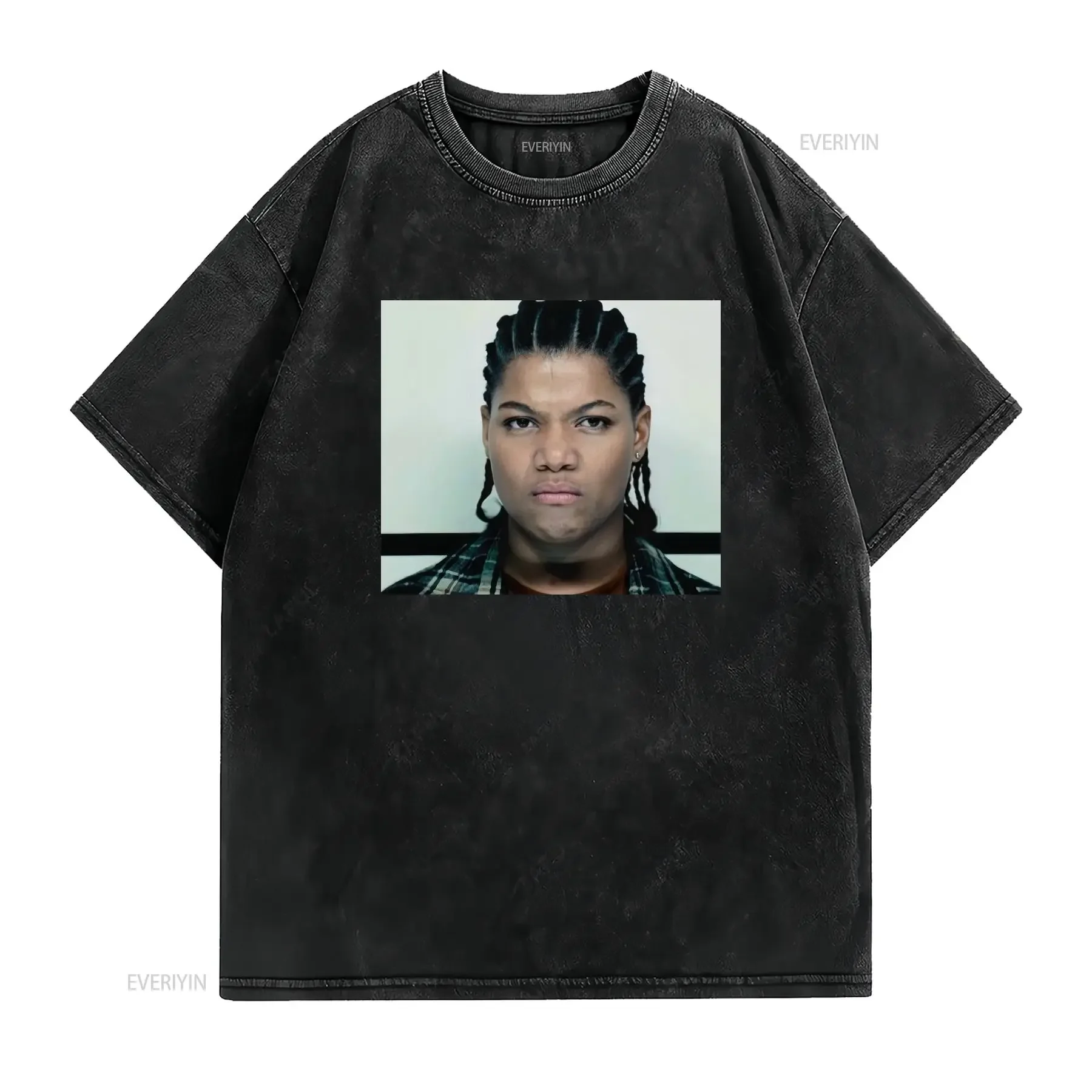 Cult Classic Set it Off 90's Movie Cleo Mugshot T Shirt vintage Washed Stylish designer clothes streetwear Casual Stretched
