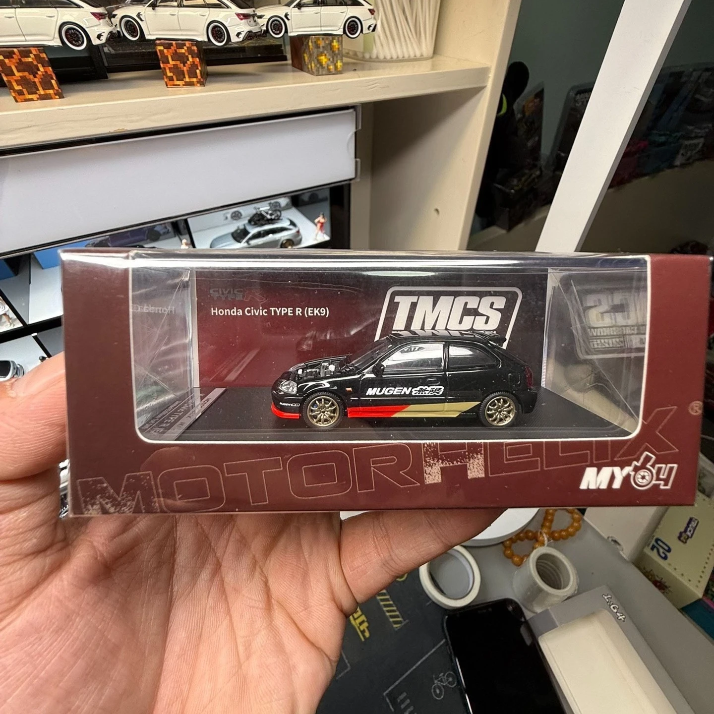 Diecast 1:64 Scale Honda Civic TYPE R (EK9) Alloy Car Model