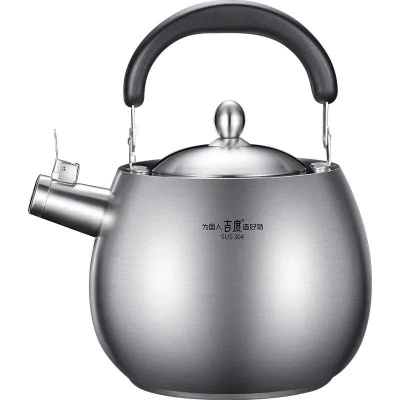 Stainless Steel Tourist Kettle Gas Stoves Pet Kitchen Portable Kettle with Whistle Induction Cooker  Portable Kettle