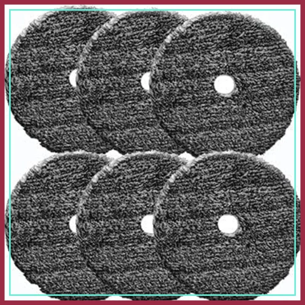 

URO-Fiber Microfiber Pads for Car Polishing - 5 Inch, 6 Pack, Compatible with DA & Rotary Polishers