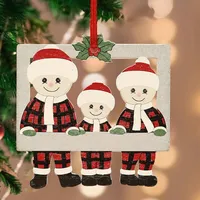Christmas Tree Ornaments DIY Family Pendant Christmas Decorations for Home Decor 2024 Navidad Natal Noel Gifts New Year 2025