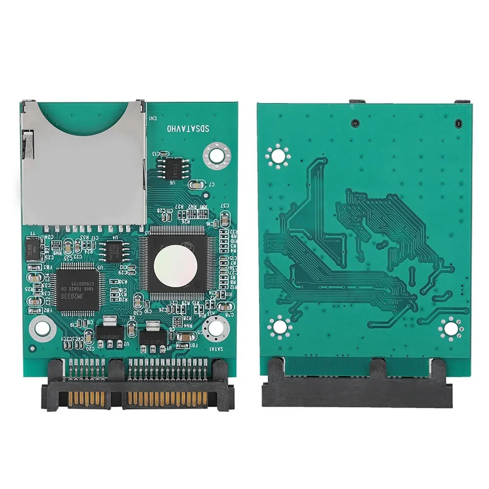 practical 2.5in SD SDHC/SDXC/MMC Memory Card 7+15P Portable Memory Card Converter SD to SATAs Adapter Data Recovery
