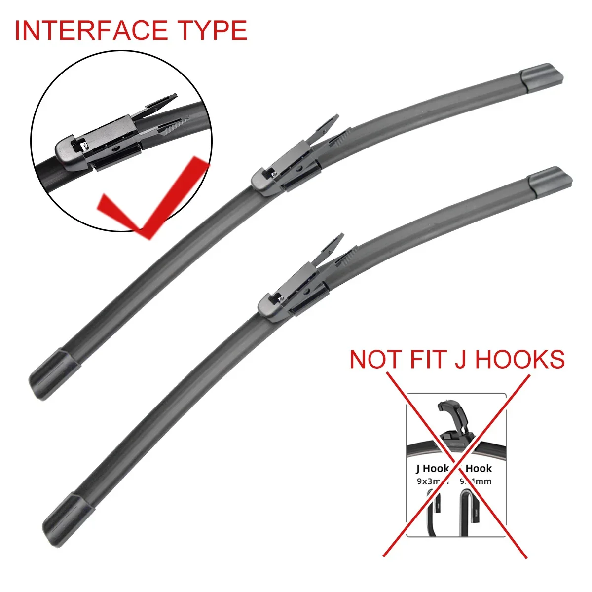 Front Wiper Blades For Mercedes Benz A-Class W169 B Class W245 2005-2011 Windshield Windscreen Window 26\