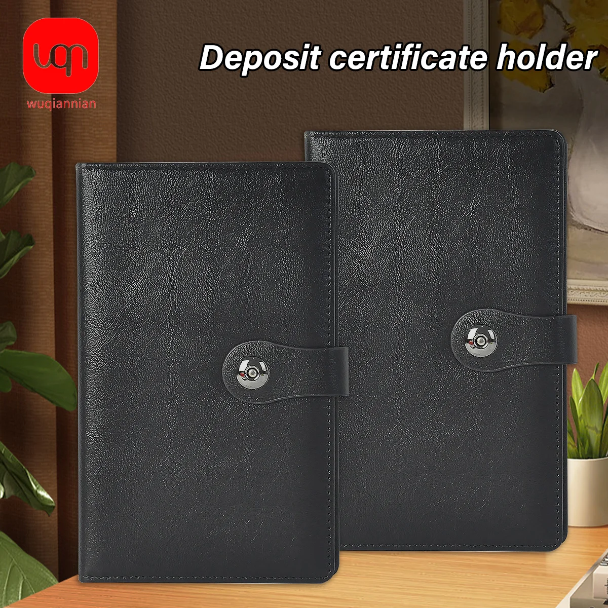 

WQN-1PC High-Quality Anti-Demagnetization Passbook and Card Organizer for Fixed Deposit Slips