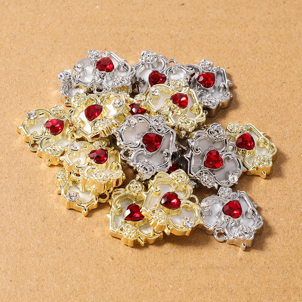 5pcs Chic Crystal CZ Love Hear - đánh giá và giá Body Jewelry Y2K