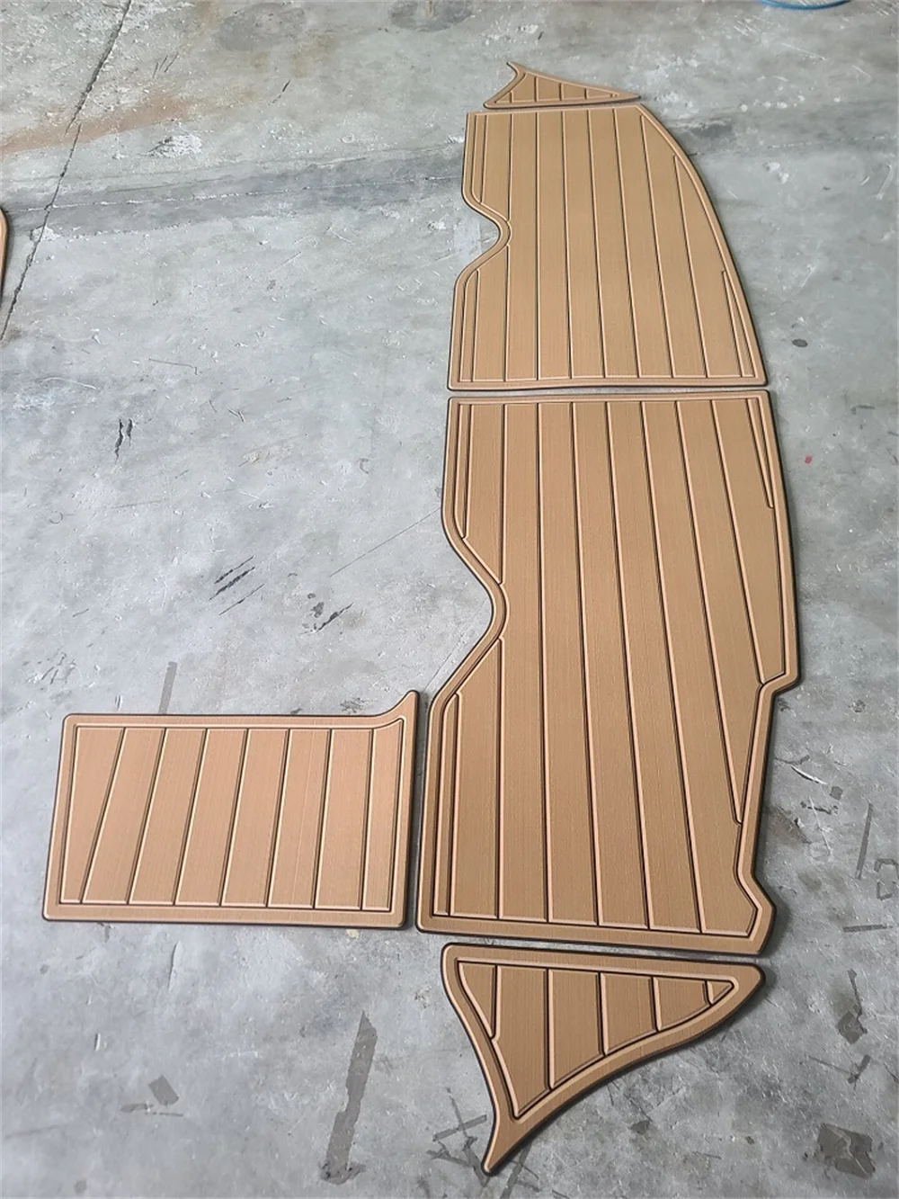 Sea Ray 340 Sundancer Swim Platform Pad Boat EVA Foam Faux Teak Deck Floor Mat