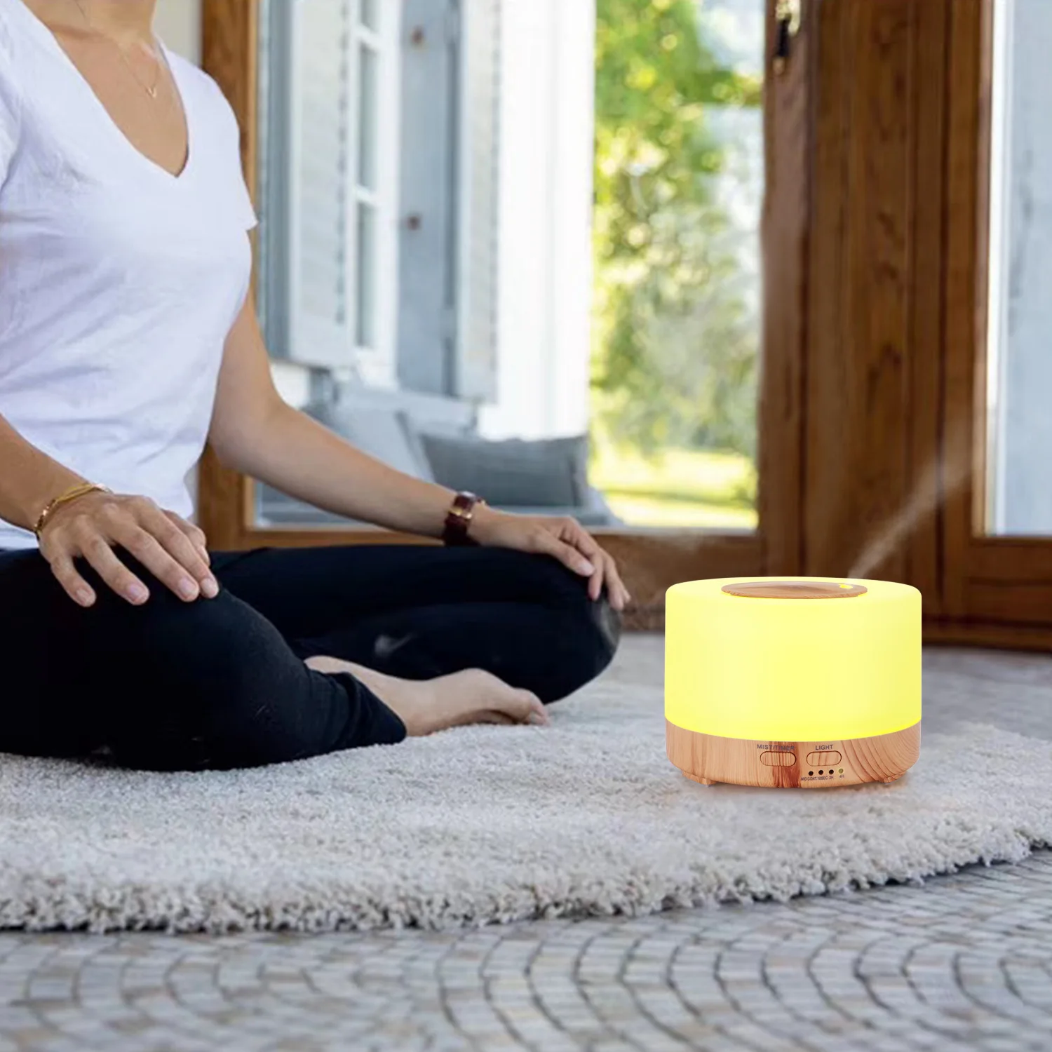 Tuya WiFi Smart Humidifier Essential Oil Diffuser Aromatherapy Ultrasonic Air Humidifiers Aroma Diffuser Work with Google Home