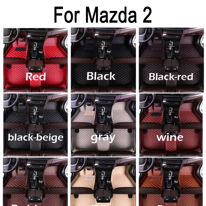 

Автомобильные коврики для Mazda2 Mazda 2 Demio Toyota Yaris R DJ DL 2015 ~ 2022 аксессуары для интерьера
