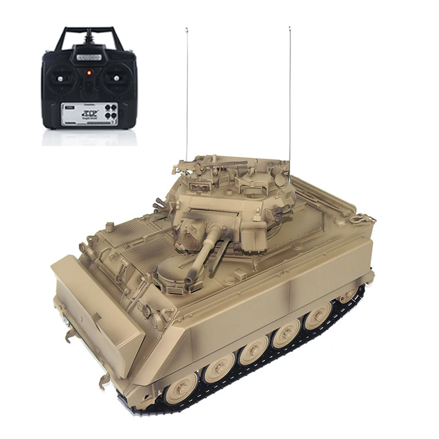 RC 군용 탱크 TD 1/16 M2412-A M113A1 MRV 320 포탑 회전 배럴 리코일 적외선 구동 휠 원격 제어 팬저