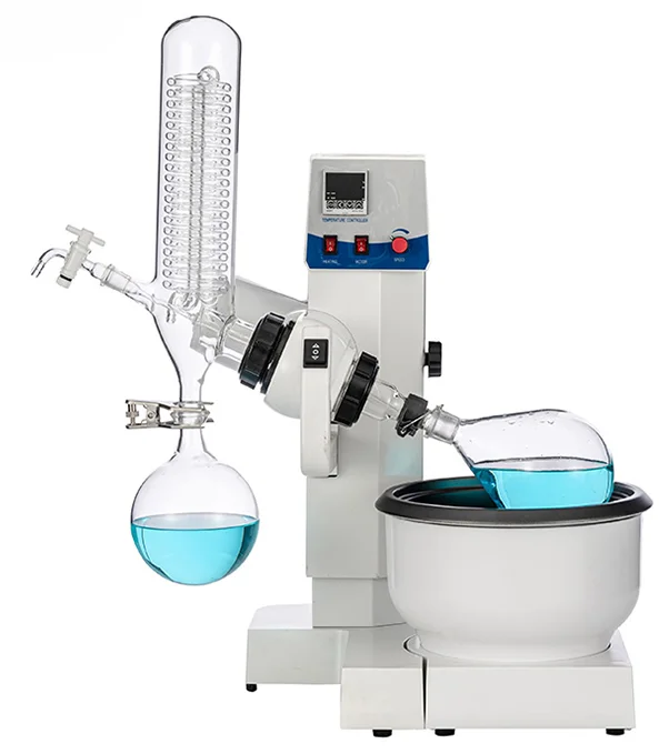 

NEW Model HEA-01 1L 2L Electric Chiller Condenser Essential Oil Distillation Rotary Evaporator With Water Bath