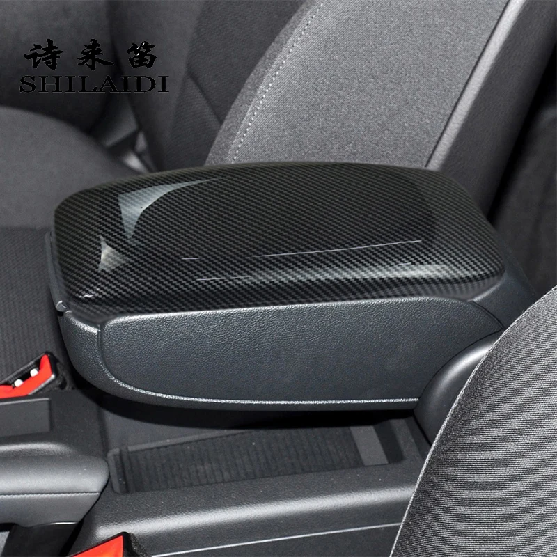 

Car Center Console Armrest Storage Box Decoration Cover Stickers Trim For Audi A3 8P 2003-2012 Interior Carbon Fiber Accessories