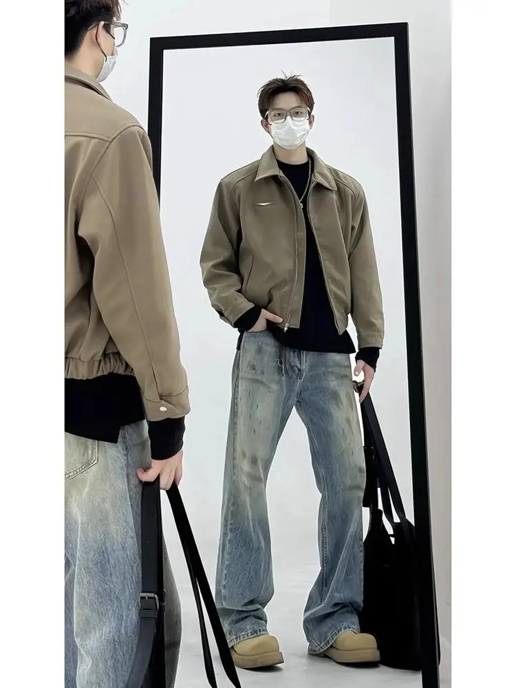 

Куртка-пальто мужская большого размера, высокое качество, оригинальный популярный модный стиль, повседневная классическая винтажная одежда, брендовая одежда, мужская одежда Bf