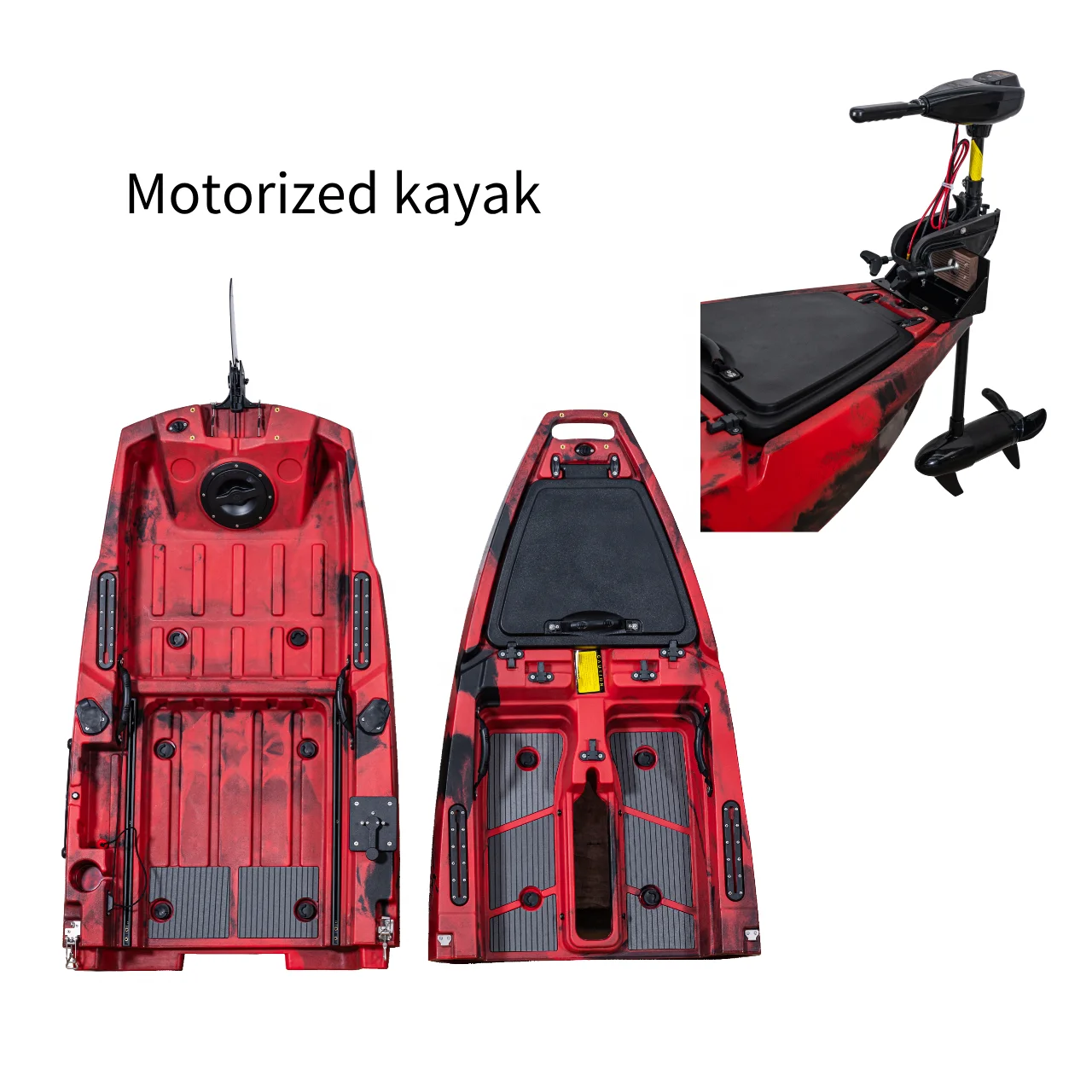 

One Person Detachable Light Weight Plastic Kayak Fishing Pedal Kayak With Upgraded Pedal Cover Rotating Chair Motorized Kayak