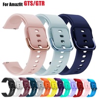 20mm 22mm Soft Silicone Watch Strap Band For Amazfit Bip GTR For HuaWei GT 2 Bracelet Wristband Samsung Galaxy Watch7 6 Active