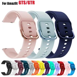 Correa de silicona suave para reloj, pulsera de 20mm y 22mm para Amazfit Bip GTR, HuaWei GT 2, Samsung Galaxy Watch7 6 Active