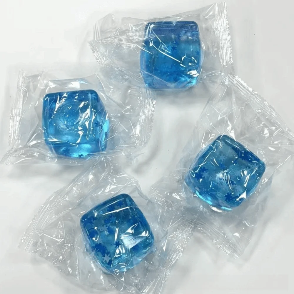 Ice Cube Ice Cube Squishy Slow Rising Hand Exercise Sensory Fidget Snowflake Calming Squeezable Holiday Gift