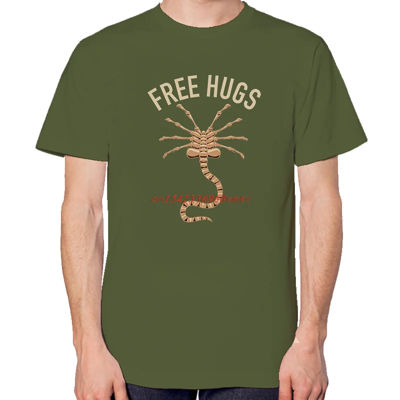 Alien Free Hugs Fashion Graphic T Shirts Fashion Tees Tops Summer Cotton New Shirts And T-Shirts Unisex Cute Print T Shirt