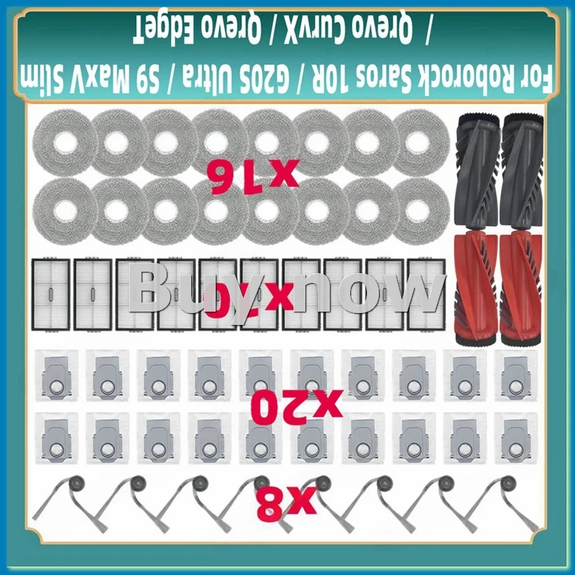 

Для Saros 10R/G20S Ultra/S9 MaxV Slim/Qrevo CurvX/Qrevo EdgeT запасные части, аксессуары-ABHG