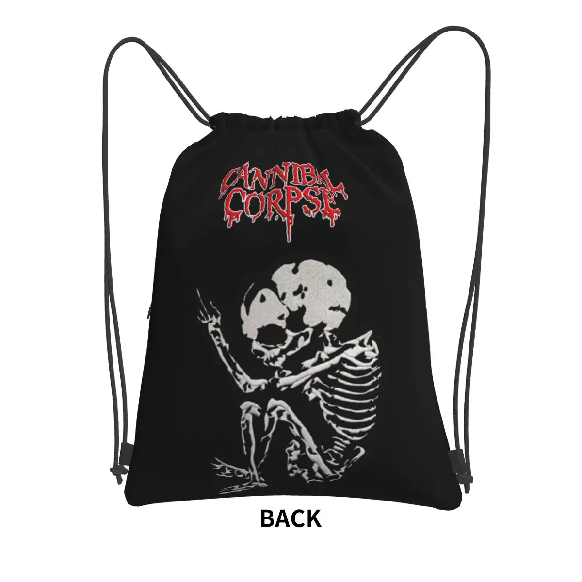 Cannibal Corpse Heavy Metal Band Horror Backpacks Casual Drawstring Bundle Pocket Shoes Bag Book Bags for Man Woman School